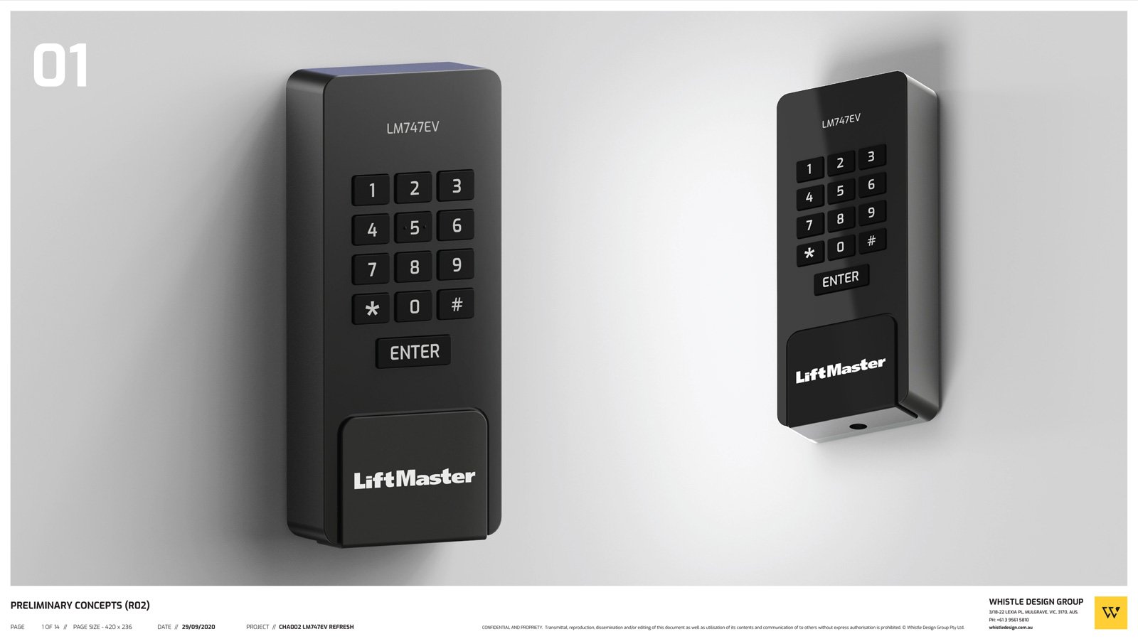 Industrial Design for Access Control Keypads
