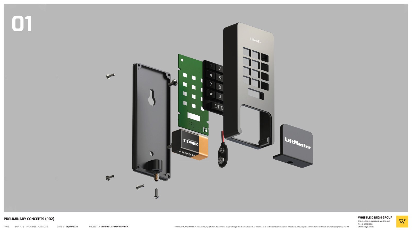 Industrial Design for Access Control Keypads