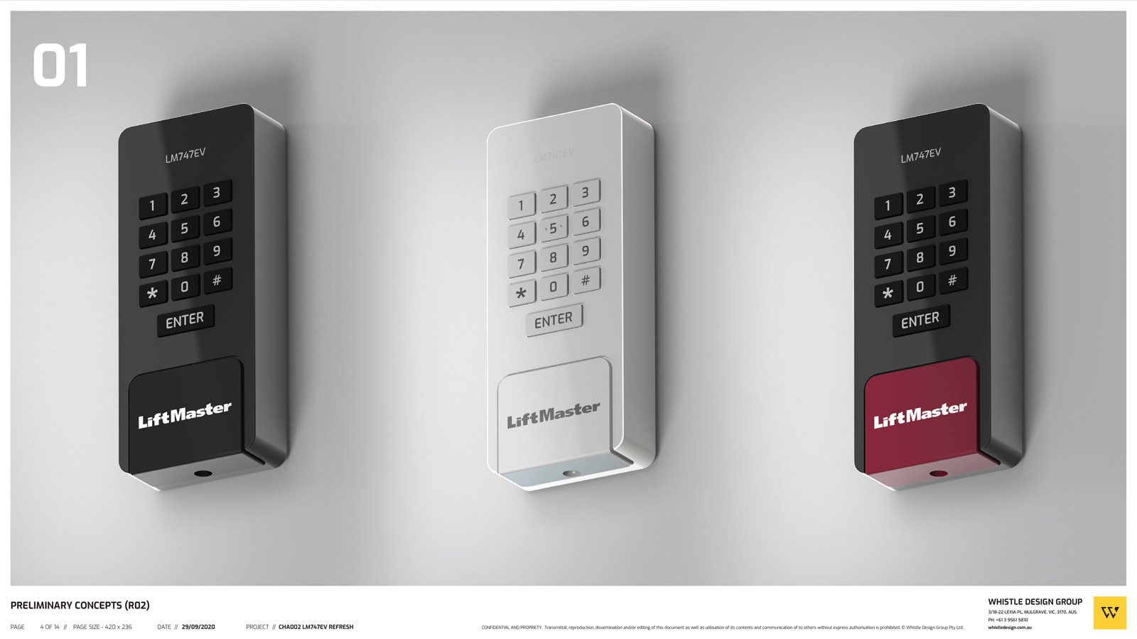 Industrial Design for Access Control Keypads
